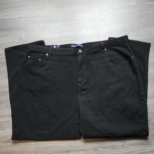 Bill Blass black straight leg jeans, size 24W